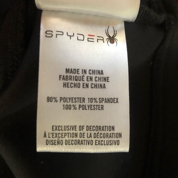 Spyder Men’s Full Zipper Sportswear Jacket Nvisium Size Large Black - Picture 8 of 8